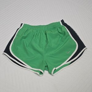 Women Nike Green and Black Athletic Shorts